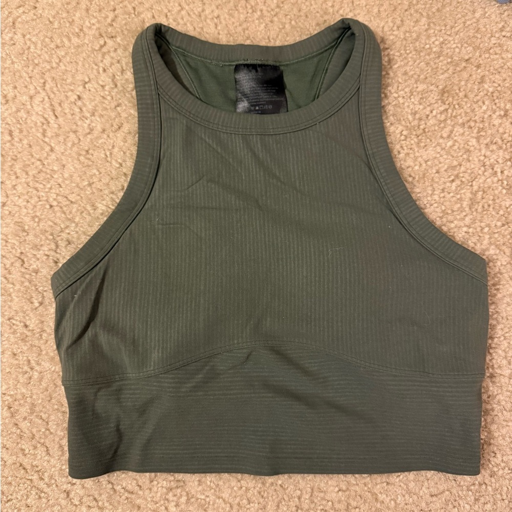Lululemon Dark Green Crop Top